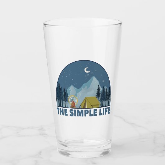 Das einfache Camping Glas (Vorderseite)