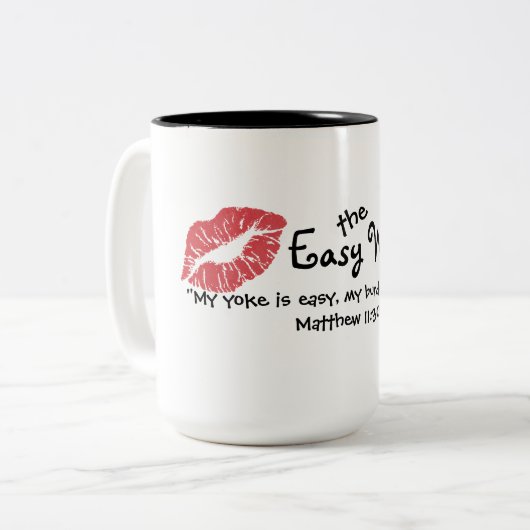 Das einfache Ehefrau-Leben… Zweifarbige Tasse (Vorderseite Links)