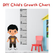 Das einfache Gray Child's Growth Chart Poster