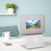 Das einfache Leben Aufkleber (Laptop auf Schreibtisch)