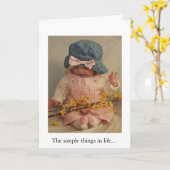 Das einfache Leben Karte (Gelbe Blume)