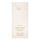 Das einfache Menü "Wellness-Center-Preisliste" für (Hinten)