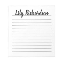 Das einfache, minimalistische Notizblock in Schwar