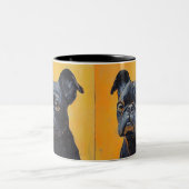 Das einfache, moderne Coole Elegant des Hauses kre Zweifarbige Tasse (Mittel)