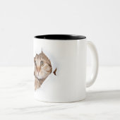 Das einfache moderne Coole Typografie-Foto des Hau Zweifarbige Tasse (VorderseiteRechts)