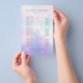 Das einfache, moderne Salon Service Menü (Handgriff)