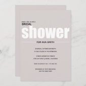 Das einfache, rosafarbene Brautparty Einladung (Vorne/Hinten)
