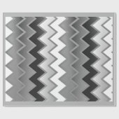 Das einfache ZigZag-Monochrom Geschenkpapier (Flach)