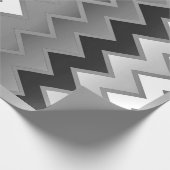 Das einfache ZigZag-Monochrom Geschenkpapier (Ecke)