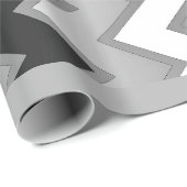 Das einfache ZigZag-Monochrom Geschenkpapier (Rolleneckpunkt)