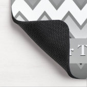 Das einfache ZigZag-Monochrom Mousepad (Ecke)