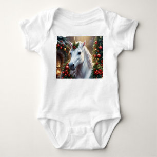 „Das Einhorn des Noel“ Baby Strampler