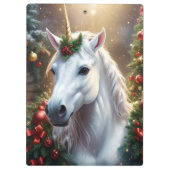„Das Einhorn des Noel“ Klemmbrett (Rückseite)