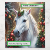 „Das Einhorn des Noel“ Weinetikett (Einzelnes Label)