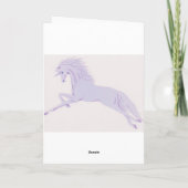 Das Einhorn "erhalten wohle" Grußkarte Karte (Rückseite)