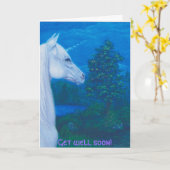 Das Einhorn "erhalten wohle" Grußkarte Karte (Gelbe Blume)