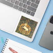 Das Einhorn in Gefangenschaft Aufkleber (Laptop mit iPhone)