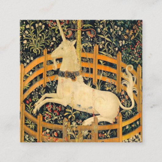 Das Einhorn in Gefangenschaft Begleitkarte (Vorderseite)