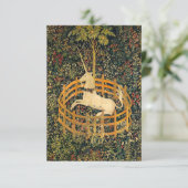 Das Einhorn in Gefangenschaft Begleitkarte (Stehend Vorderseite)