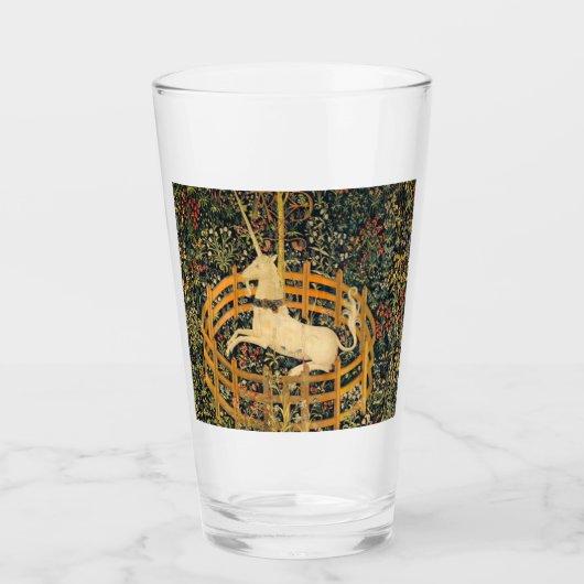 Das Einhorn in Gefangenschaft Glas (Vorderseite)