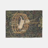 Das Einhorn in Gefangenschaft, mittelalterliche Wa Fleecedecke (Vorderseite (Horizontal))