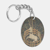 Das Einhorn in Gefangenschaft, mittelalterliche Wa Schlüsselanhänger (Vorderseite links)