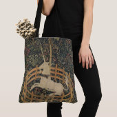 Das Einhorn in Gefangenschaft, mittelalterliche Wa Tasche (Von Nahem)