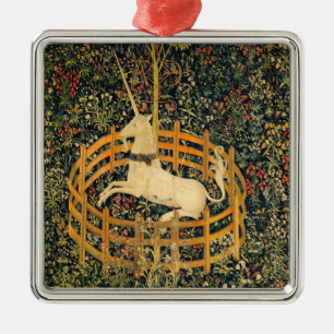 Das Einhorn in Gefangenschaft Ornament Aus Metall