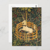 Das Einhorn in Gefangenschaft Postkarte (Vorne/Hinten)