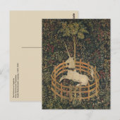 Das Einhorn in Gefangenschaft Postkarte (Vorne/Hinten)