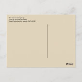 Das Einhorn in Gefangenschaft Postkarte (Rückseite)