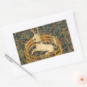 Das Einhorn in Gefangenschaft Rechteckiger Aufkleber (Umschlag)