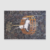 Das Einhorn in Gefangenschaft Seidenpapier (Vorderseite)