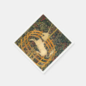 Das Einhorn in Gefangenschaft Serviette (Ecke)