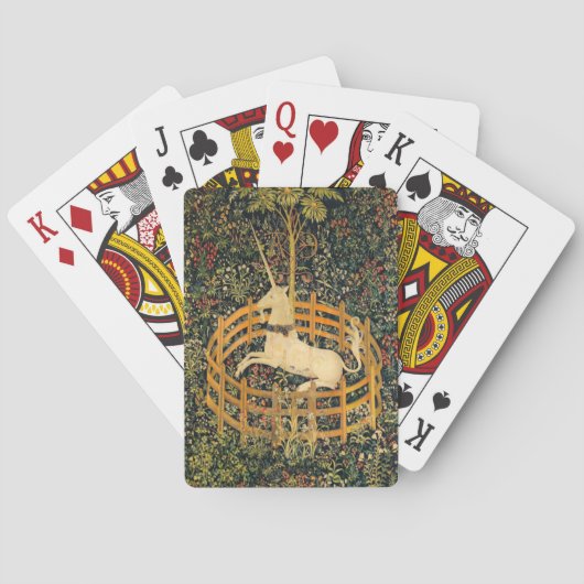 Das Einhorn in Gefangenschaft Spielkarten (Rückseite)
