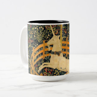 Das Einhorn in Gefangenschaft Zweifarbige Tasse