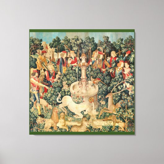 Das Einhorn ist gefunden Leinwanddruck (Vorderseite)