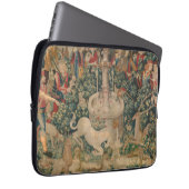 Das Einhorn ist gefunden, mittelalterliche Tapest Laptopschutzhülle (Vorne Rechts)