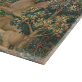 Das Einhorn ist gefunden, mittelalterliche Tapest Schneidebrett (Ecke)