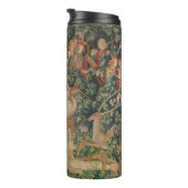 Das Einhorn ist gefunden, mittelalterliche Tapest Thermosbecher (Nach rechts gedreht)