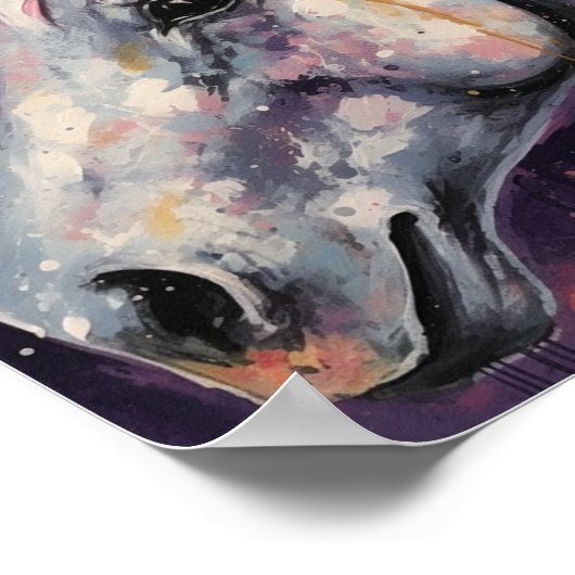 Das Einhorn Poster (Ecke)