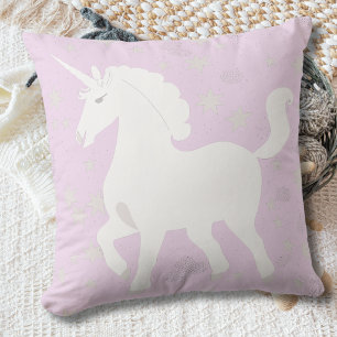 Das Einhorn und Sterne. Akzentkissen Kissen