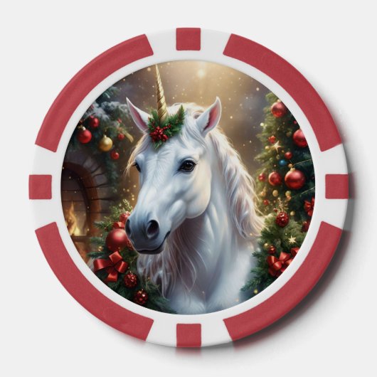 „Das Einhorn von Noel“ Pokerchips (Vorderseite)