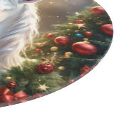 „Das Einhorn von Noel“ Schneidebrett (Ecke)