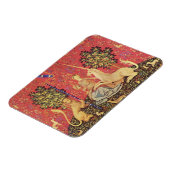 Das einhornige und modernes mittelalterliche Bild Magnet (Linke Seite)