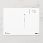 Das einhornige und modernes mittelalterliche Bild Postkarte (Rückseite)