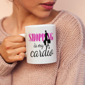 Das Einkaufen ist mein Cardio Graphic Print (v1) Kaffeetasse