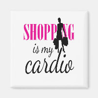 Das Einkaufen ist mein Cardio Graphic Print (v1)