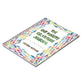 Das einminütige Dankesblatt Notizblock (Linke Seite)