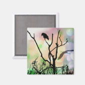 Das einsame Crow-Magnet Magnet (Vorderseite/Rückseite)